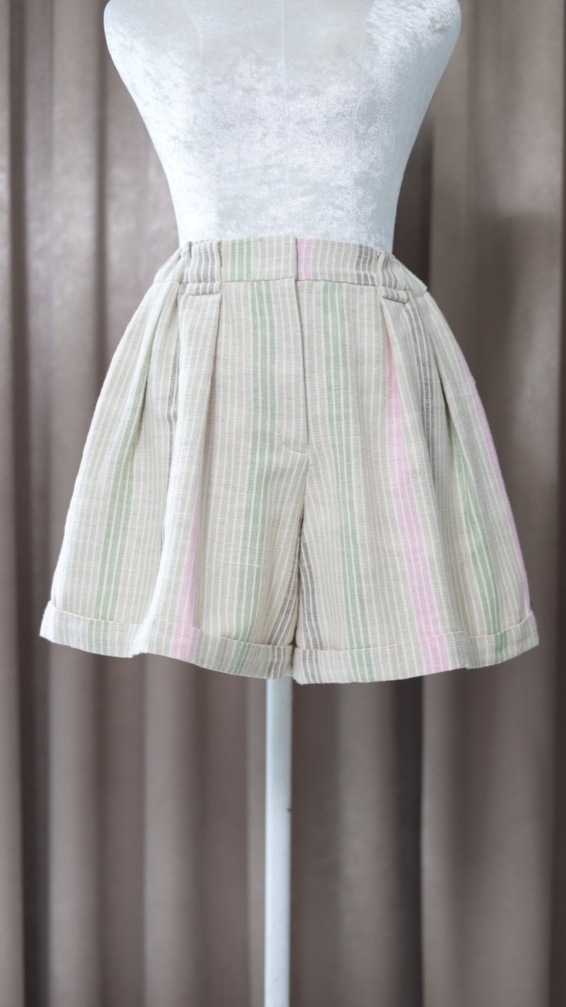 Loom & Leaf - Artisanal Short Pant - 女短褲/五分褲 - 棉．麻 多色