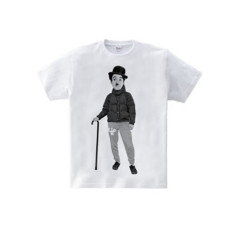 Outdoor Chaplin Mono (5.6oz T-shirt) - สเวตเตอร์ผู้ชาย - ผ้าฝ้าย/ผ้าลินิน ขาว