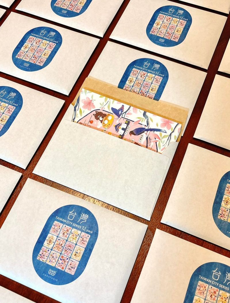postcard-美麗台灣套組12張 - 卡片/明信片 - 紙 多色