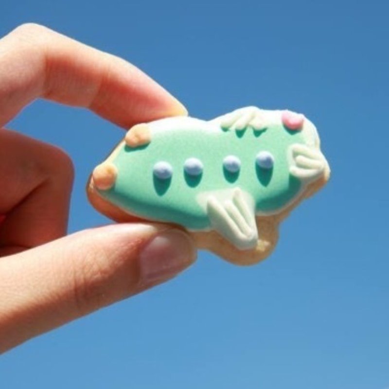 【NIJIカップケーキ]カスタムUファン航空機シュガークッキー25グループ - クッキー・ビスケット - 食材 パープル