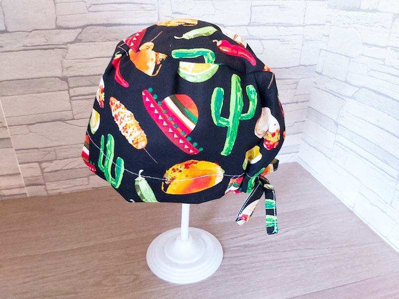 醫護雙層手術帽、工作帽、烘培帽  墨西哥系列 - 帽子 - 棉．麻 多色