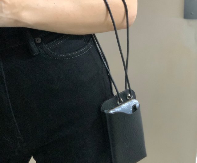 Leather neck discount pouch for phone