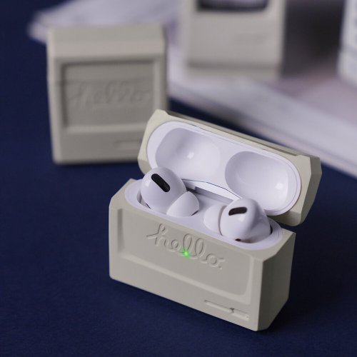 elago創意美學 AirPods Pro 復古電視機保護套-經典白