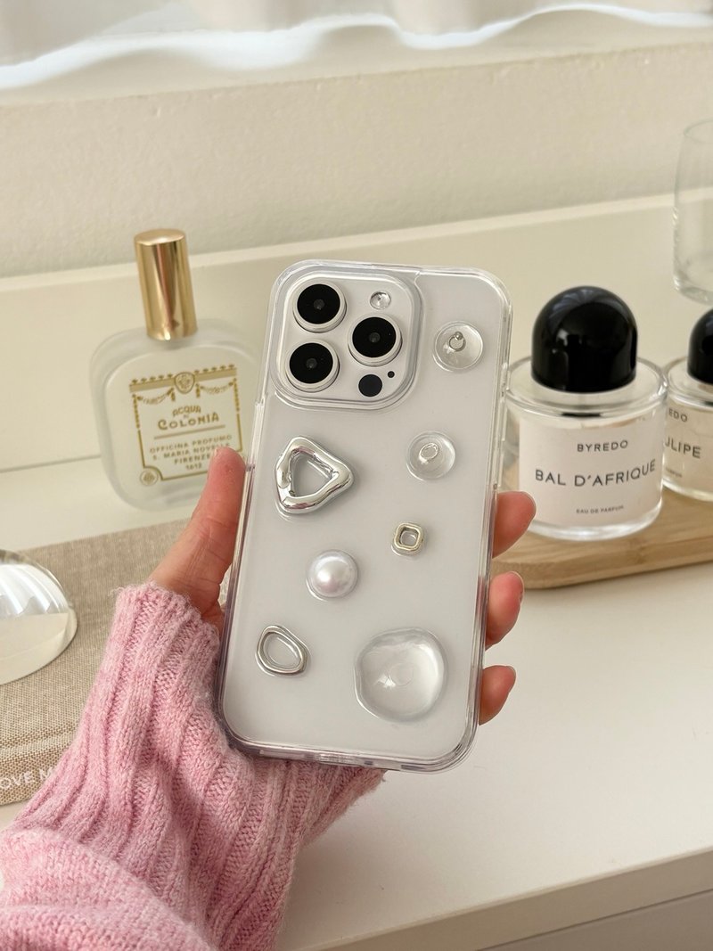 silver triangle phone case - 手機殼/手機套 - 塑膠 