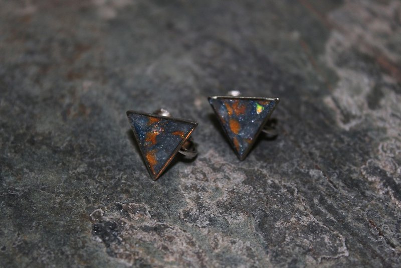 Knight of Cups Polymer Clay Clip Earrings - Earrings & Clip-ons - Other Materials Orange