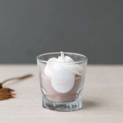 CANDLE SWEET 甜點蠟燭 甜點蠟燭-摩卡拿鐵-45ml Mocha Latte-手工天然精油大豆蠟燭