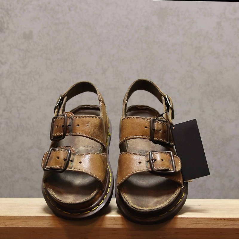 Tsubasa.Y Antique House Brown 002 Martin Sandals, Dr.Martens England - Sandals - Genuine Leather 