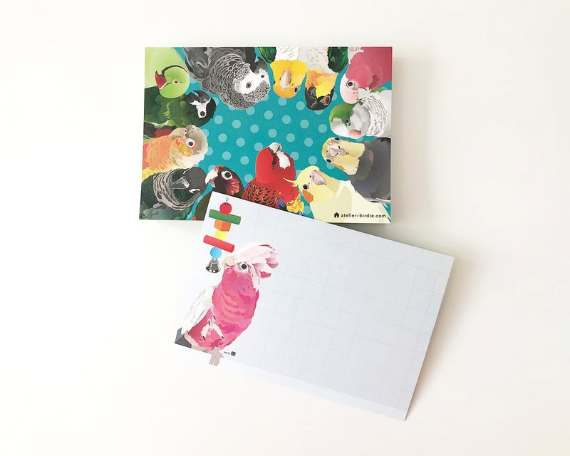 Memo Pad Lorikeet - สมุดบันทึก/สมุดปฏิทิน - กระดาษ สีน้ำเงิน