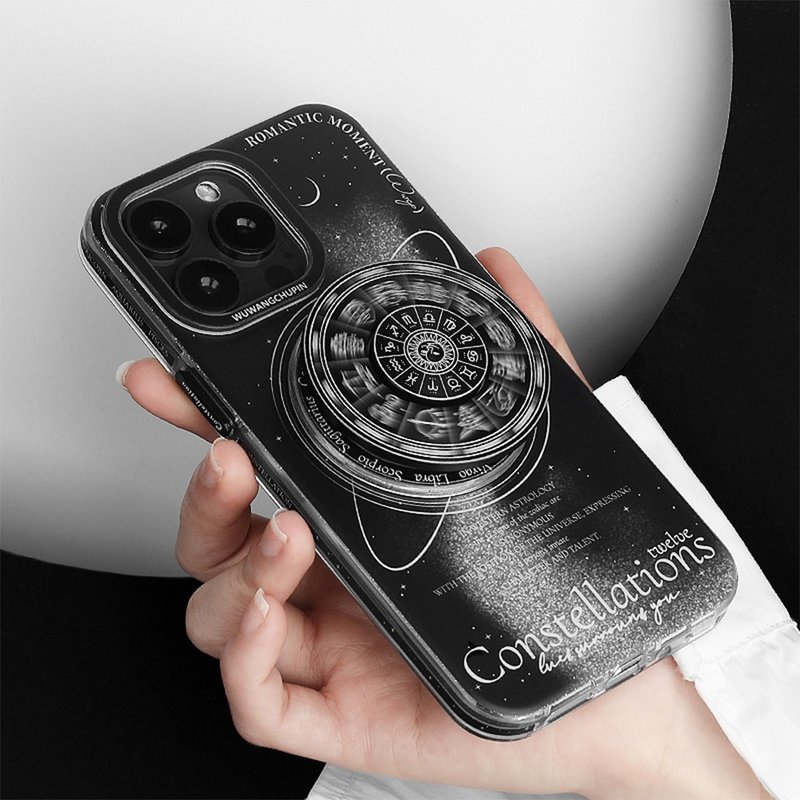 Galaxy Universe Star Disc Magnetic iPhone Case - เคส/ซองมือถือ - วัสดุอื่นๆ 