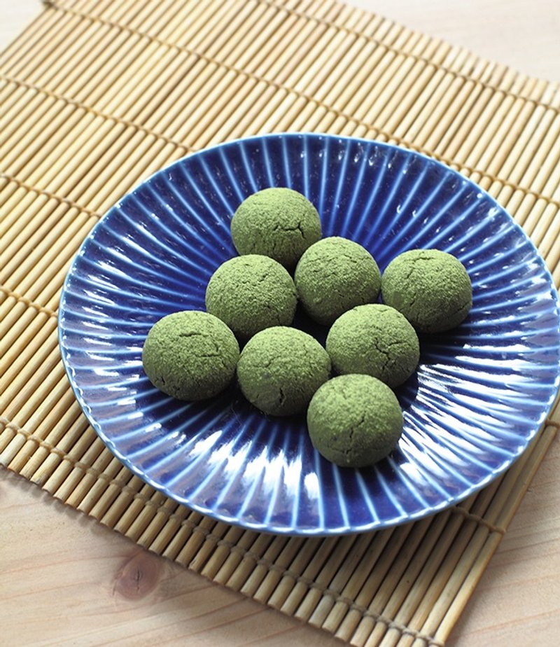 抹茶綠藻雪球 handmade・vegan - 手工餅乾 - 新鮮食材 綠色