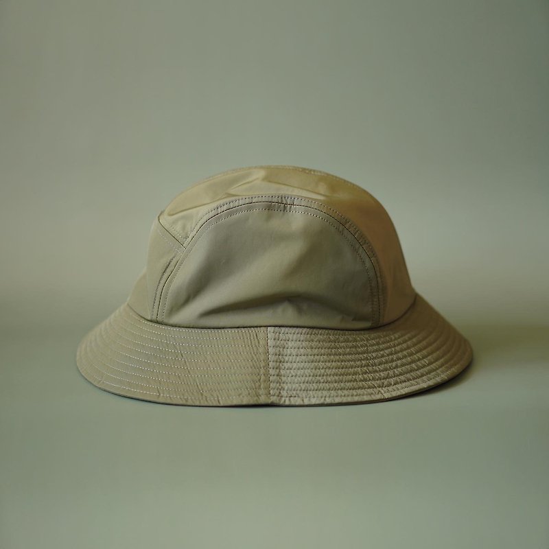 Five Panel Safari Nylon Hat Olive Green Color  (Waterproof) - 帽子 - 防水材質 綠色