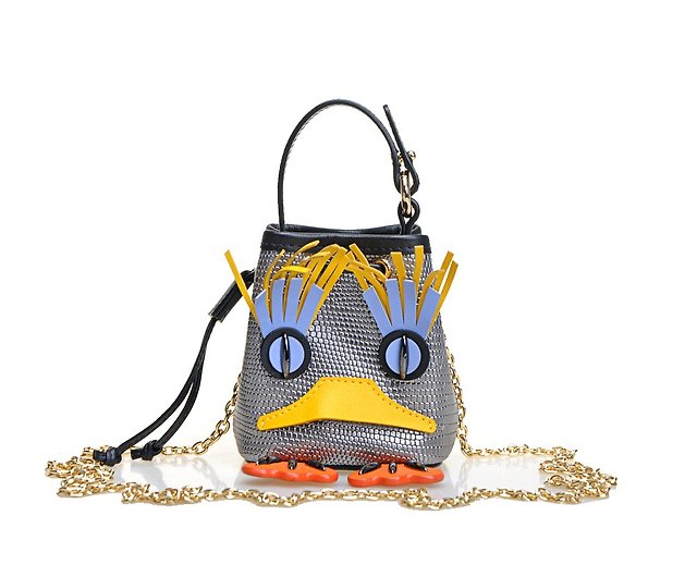 Minions Denim with Leather Backpack - Shop FION Messenger Bags & Sling Bags  - Pinkoi