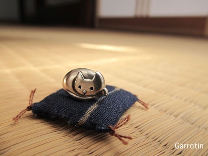 Marumari cat pin brooch - เข็มกลัด - เงินแท้ 