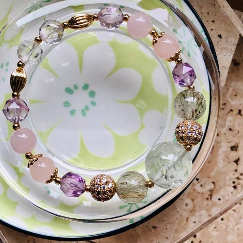 ITS jewelry ITS-B625【設計款・綠水晶綠阿賽斯特萊】天然水晶寶石手環