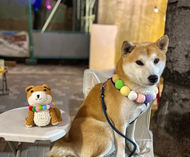 手編み物 | 毛糸編み物 | 柴犬人形 - ショップ colorful-house 人形