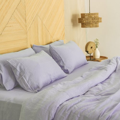True Things Pastel lavender linen duvet cover / Softened linen / Comforter cover/Quilt cover