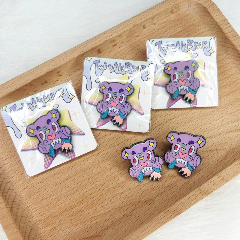 Twinkle Bear - 胸針 - 其他金屬 