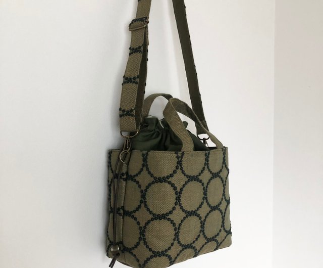 巾着バッグ ミナペルホネン タンバリン ハンドメイド - ショップ
