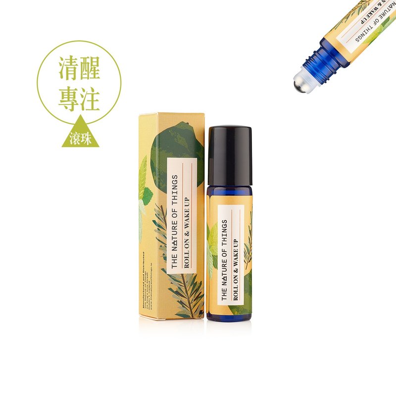 【愛爾蘭原裝】清醒專注 | 隨身滾珠精油棒/迷迭香/薄荷/佛手柑 - 香氛/精油/擴香 - 精油 