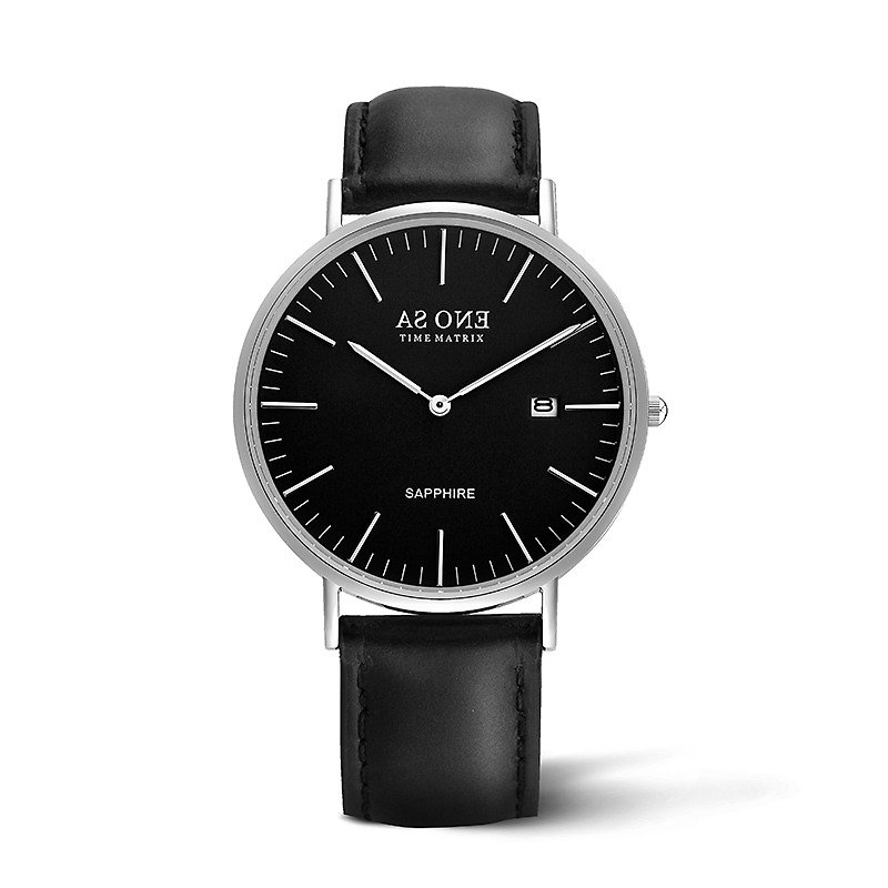 TIME MATRIX : AS ONE : ASO-004M - นาฬิกาผู้ชาย - โลหะ สีดำ