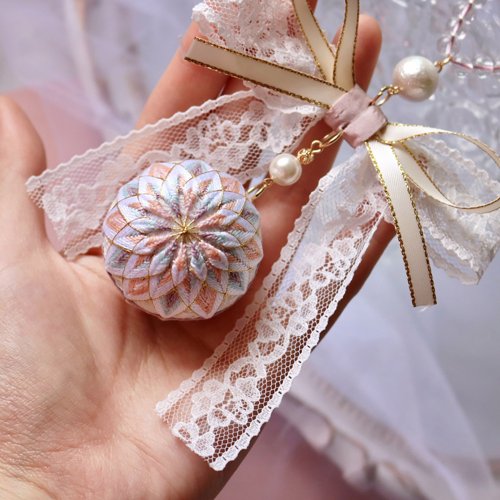 相縫手工設計館 手鞠球手工刺繡資料包diy掛件禮物