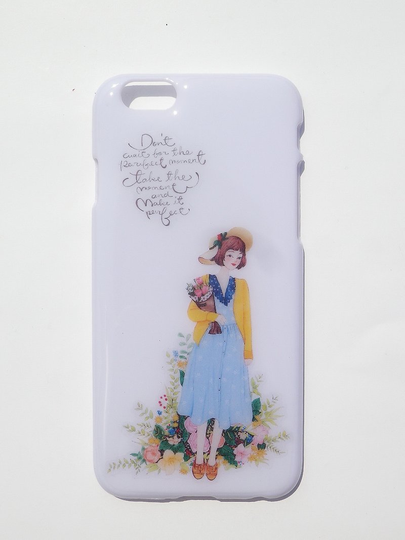 Handmade phone case, iPhone 6，White case with resin - เคส/ซองมือถือ - พลาสติก ขาว