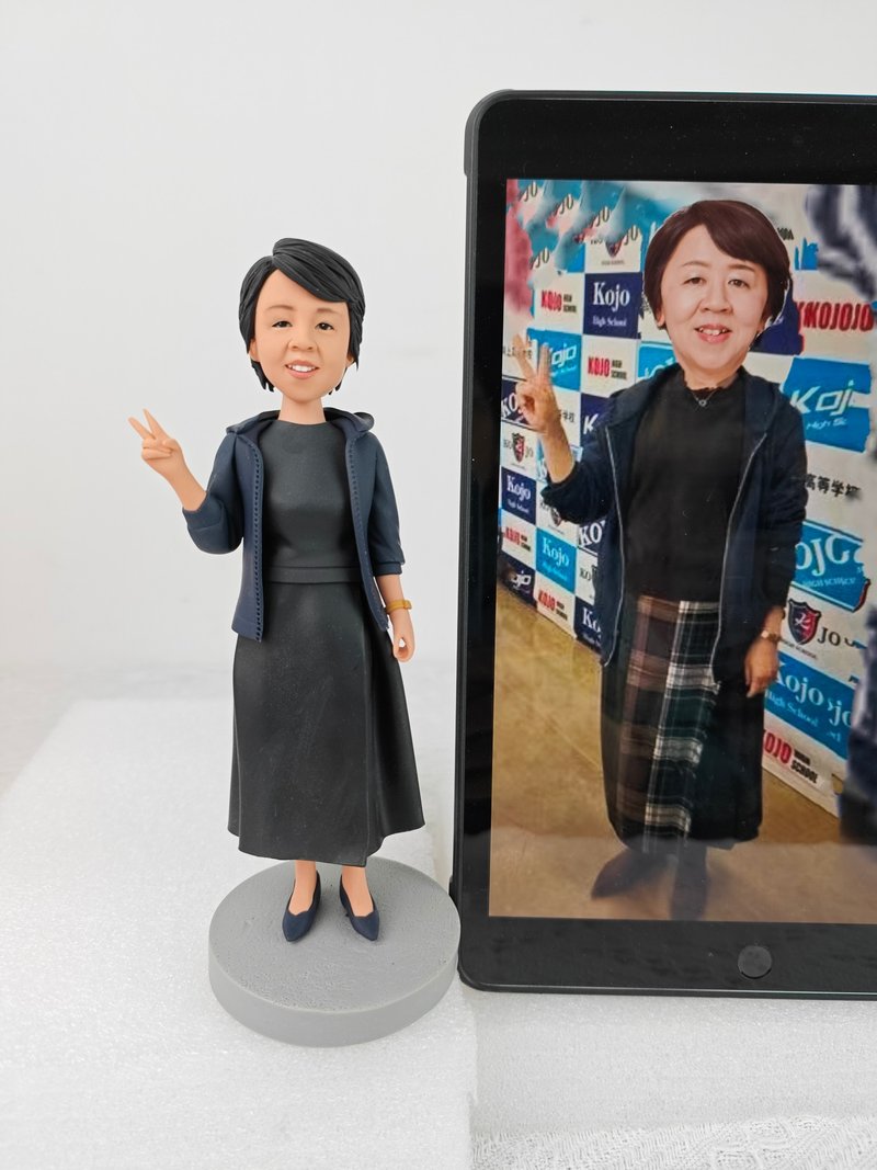 客制化人物公仔 人偶 3D人像畫 似顏繪 肖像 定制 生日 紀念 禮物 - 公仔/玩偶 - 黏土 多色