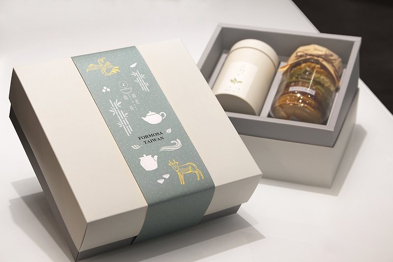 //Food still tea gift box // fresh frozen top x natural dried fruit - Tea - Paper Silver