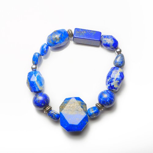 Hoshino Jewelry Kan 012624七輪調和手串/青金石/天然/手鏈/水晶/能量石/原生態