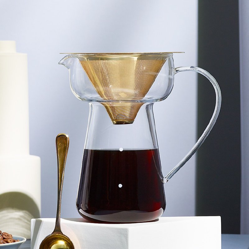 Cores 黃金旗艦濾杯組 - 咖啡壺/咖啡周邊 - 玻璃 透明
