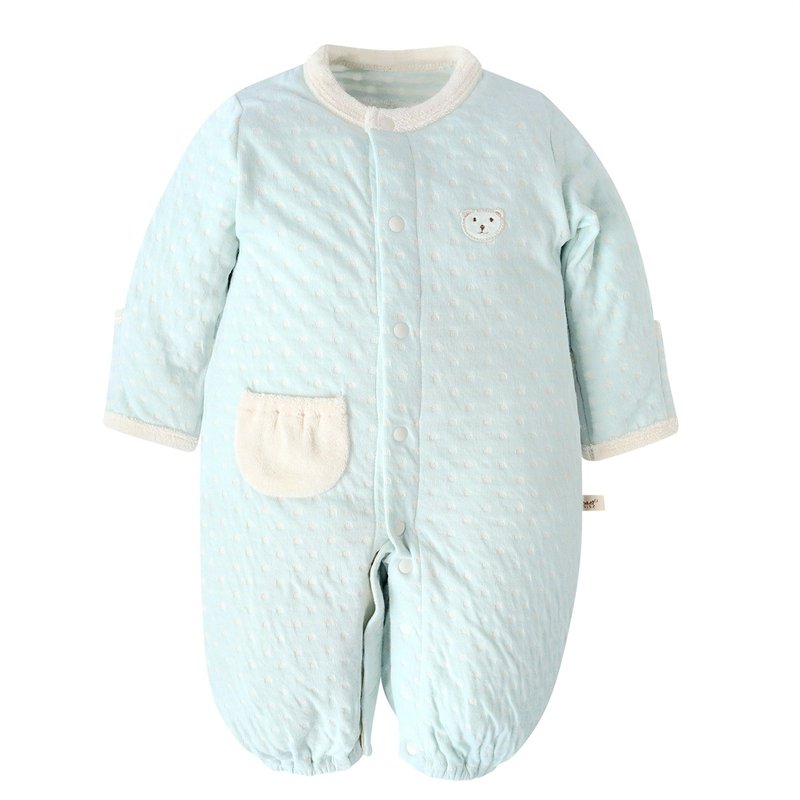 [SISSO Organic Cotton] Mint Vanilla Bear Double Weave Two-Purpose Rabbit Outfit 3M 6M 12M - Onesies - Cotton & Hemp Green