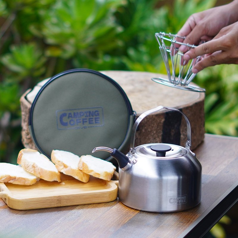 Camping DayGo outdoor hand washing minimalist set - เครื่องทำกาแฟ - สแตนเลส สีเขียว