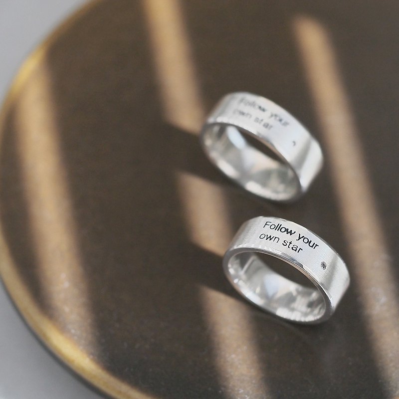 2 co set) Poet's Words Pairing Silver 925 - Couples' Rings - Other Metals Silver