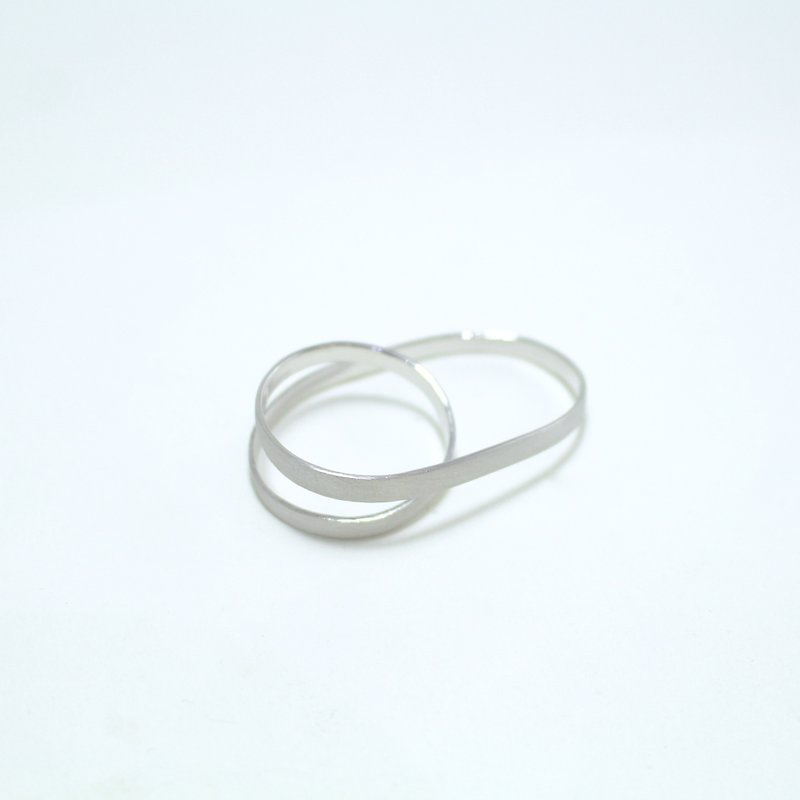 2 finger ring Silver color - Hair Accessories - Other Metals Gray