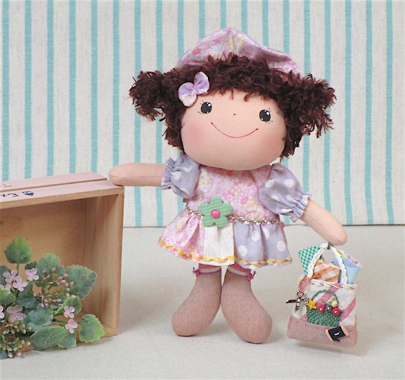 wonderland22 は手作りの陽気な人形が大好き - 人形・フィギュア - コットン・麻 ピンク