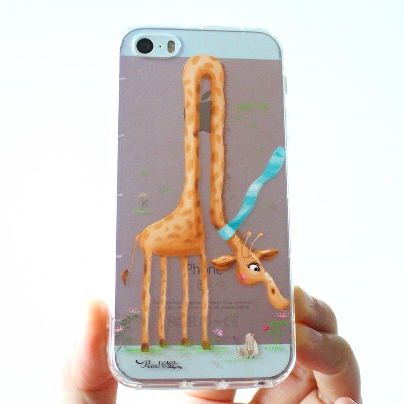 Giraffe Phone Case (iPhone, Samsung, HTC, LG...) - เคส/ซองมือถือ - ซิลิคอน สีนำ้ตาล
