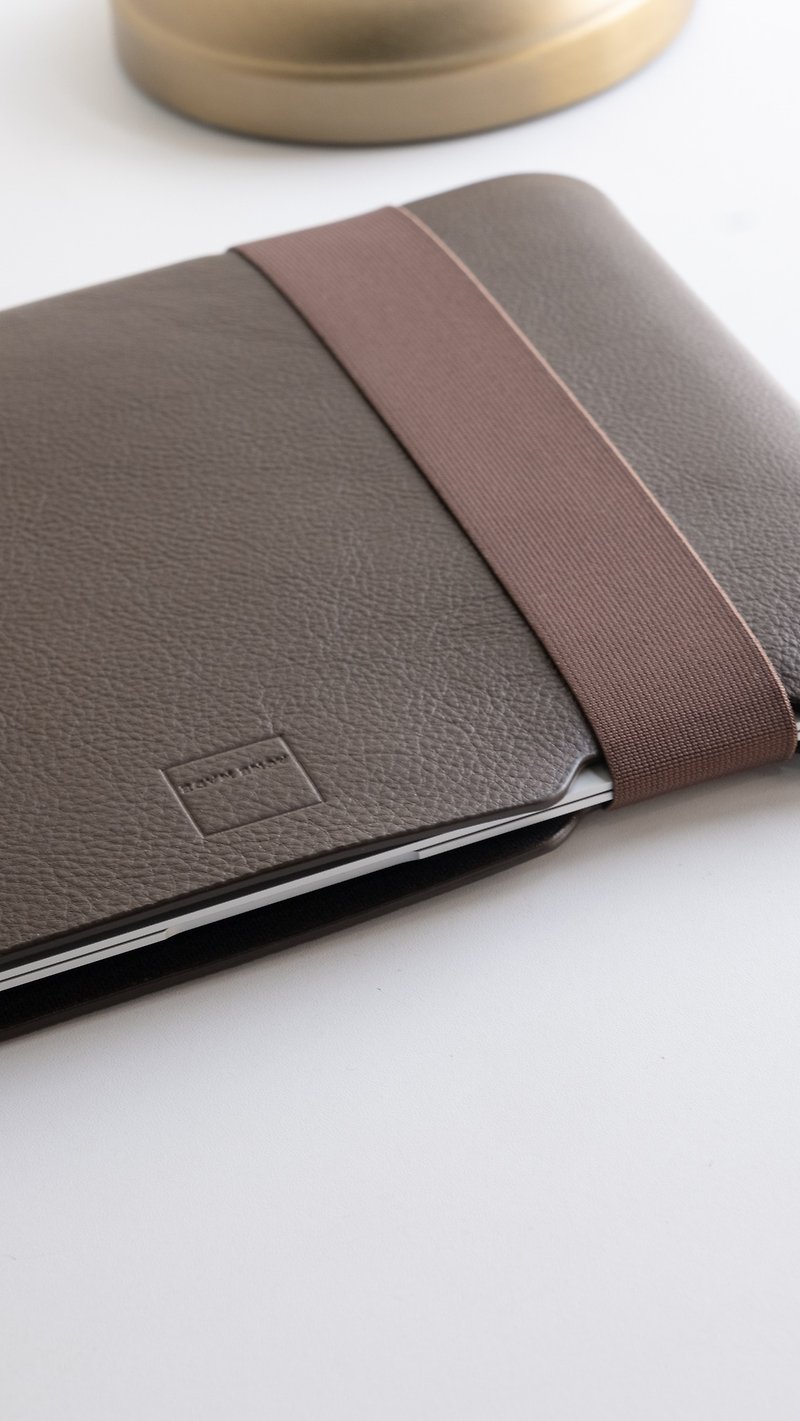 13-inch MacBook Pro/Air(USB-C) Inner Pocket-Leather Leather- Brown-SMALL - กระเป๋าแล็ปท็อป - หนังแท้ 