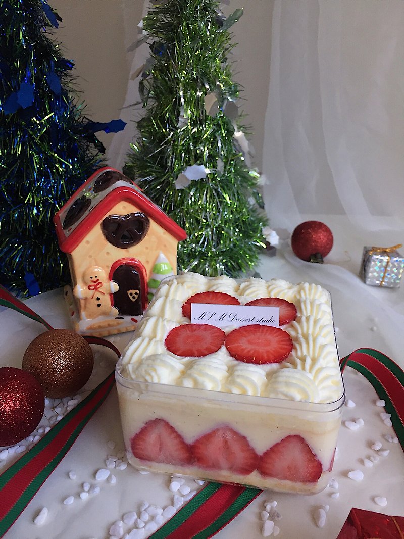 【MSM】Strawberry Treasure Box - Cake & Desserts - Fresh Ingredients Red
