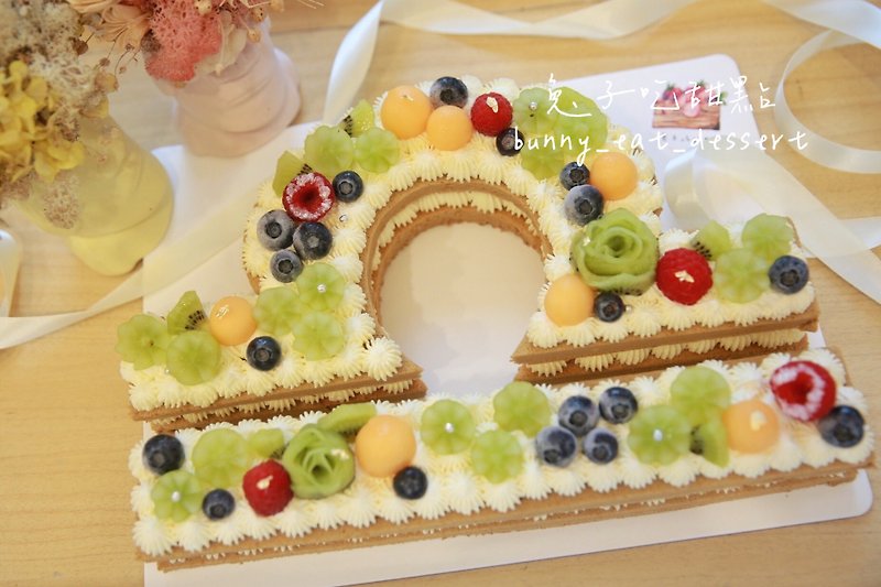 星座鮮奶油簍空蛋糕 - 蛋糕/甜點 - 新鮮食材 