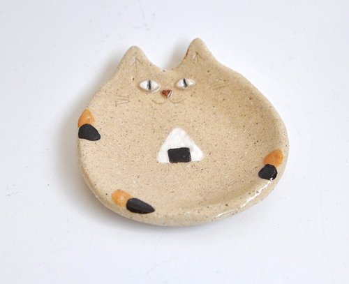 Rice ball cat small plate
