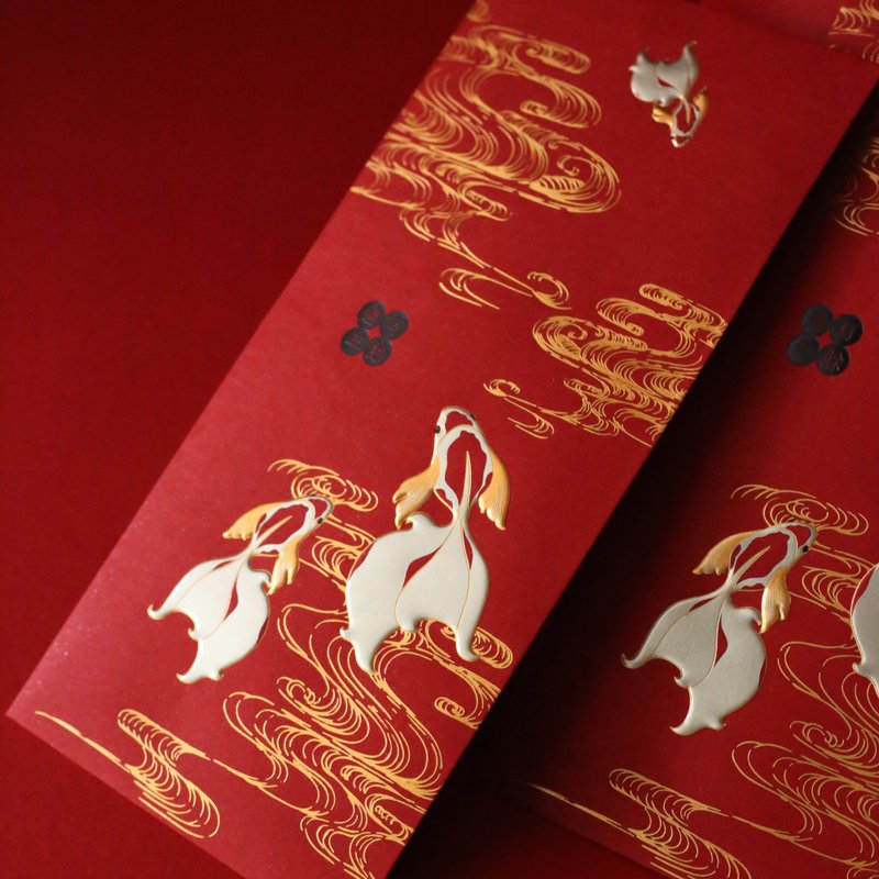 Red envelope bag / more than a year (a set of five pieces) [fast shipping] - Chinese New Year - Paper Red