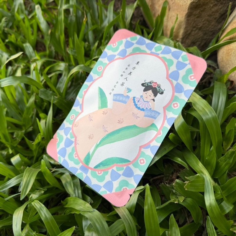 東方美人立體茶包 茶香如韻 明信片風格 (2.5gx2入/包) 台灣農林 - 茶葉/茶包/水果茶 - 紙 粉紅色