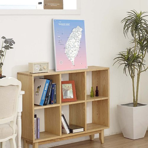 Umade 台灣地圖-訂製磁吸系列海報-石英粉(客製化禮物)-IKEA留言板款