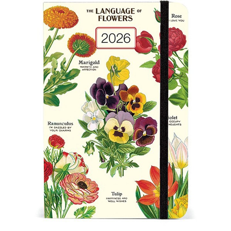 Cavallini & Co. 2026週計畫手帳_A6_LANGUAGE OF FLOWERS - 筆記本/手帳 - 紙 多色