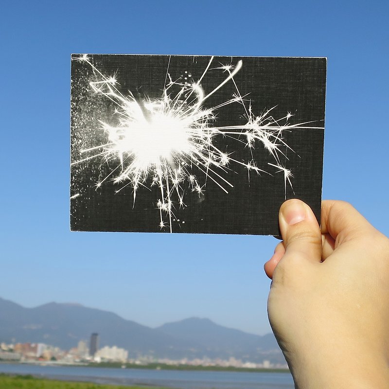 Quietly draw cool cards / multi-function storage postcards / sparks - Cards & Postcards - Paper Black
