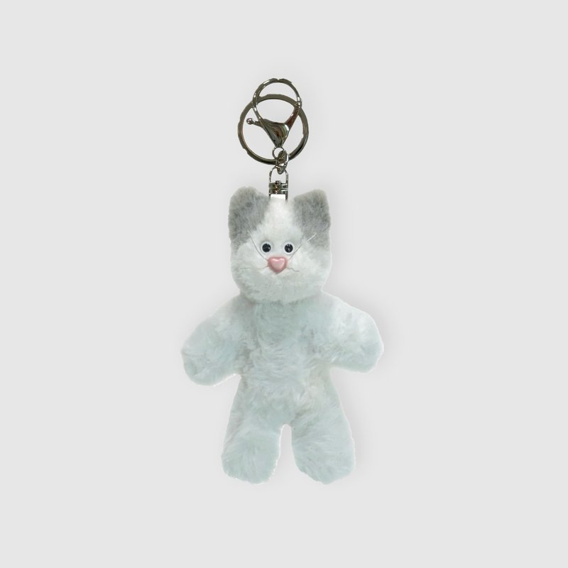 Big cocoa Cat keyring - 鑰匙圈/鑰匙包 - 壓克力 灰色