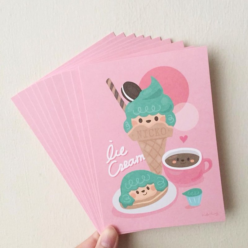 Dim Sum postcard group (ten into a group) - Cards & Postcards - Paper Pink