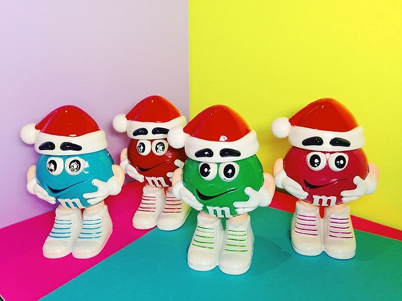M＆Mチョコレートポット - クリスマスの帽子/古いおもちゃ - その他 - 紙 多色