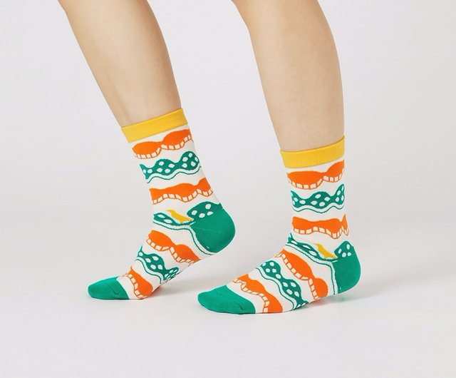 Socks with square 2025 and x logo