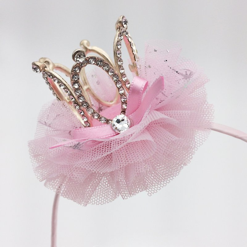 Dream Princess Crown series - sparkling diamond flower hair band necessary - Bibs - Other Materials Multicolor